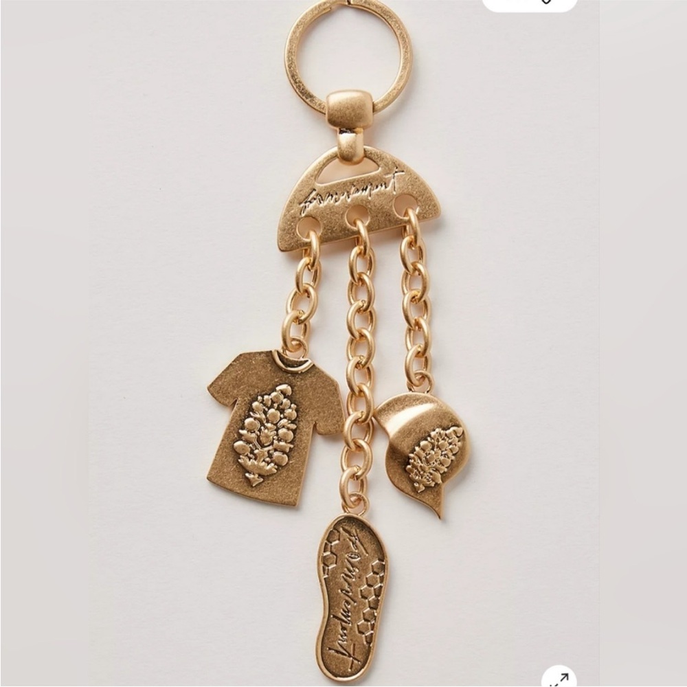 Free People Movement Triple Charm Keyring - Picture 2 of 7